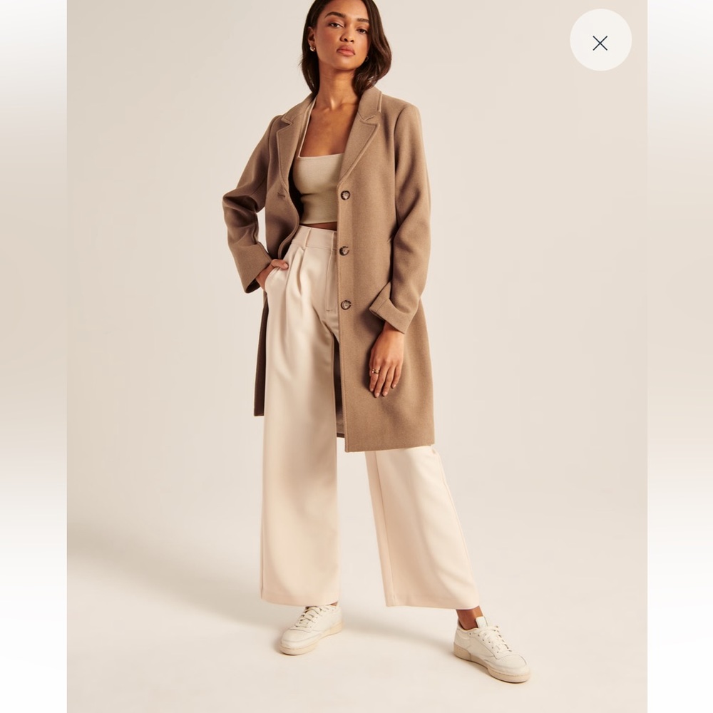 Wool-Blend Dad Coat
